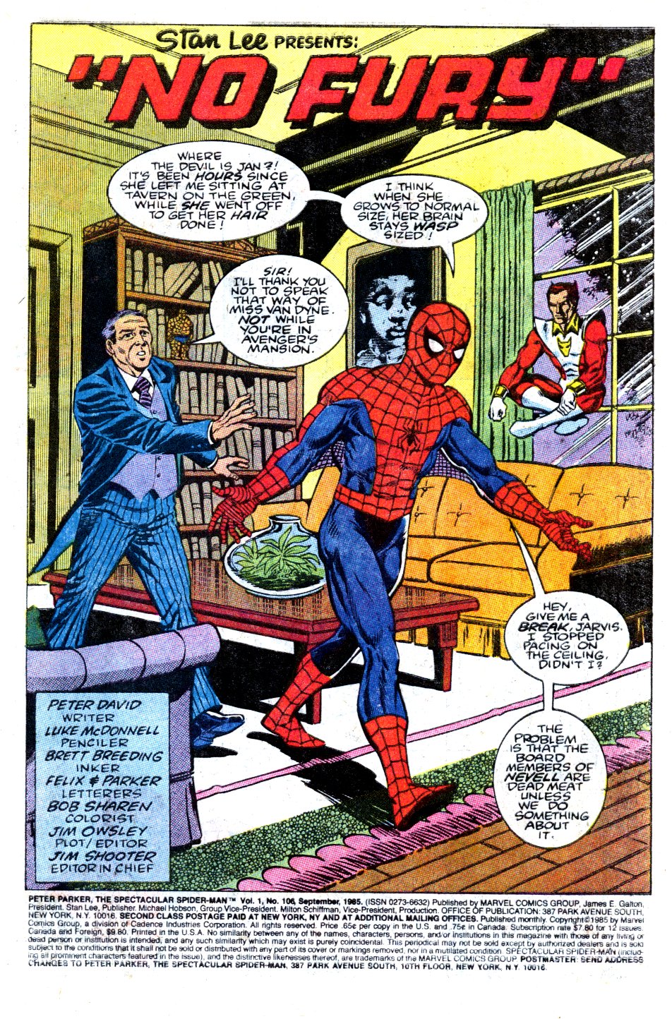 Read online The Spectacular Spider-Man (1976) comic -  Issue #106 - 2