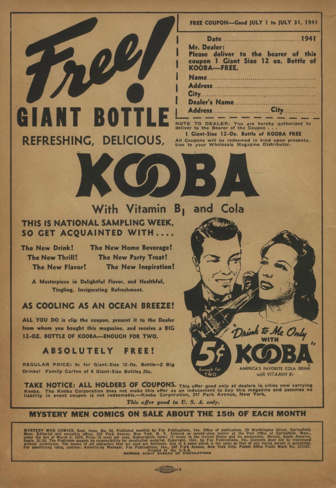 Read online Mystery Men Comics comic -  Issue #26 - 2