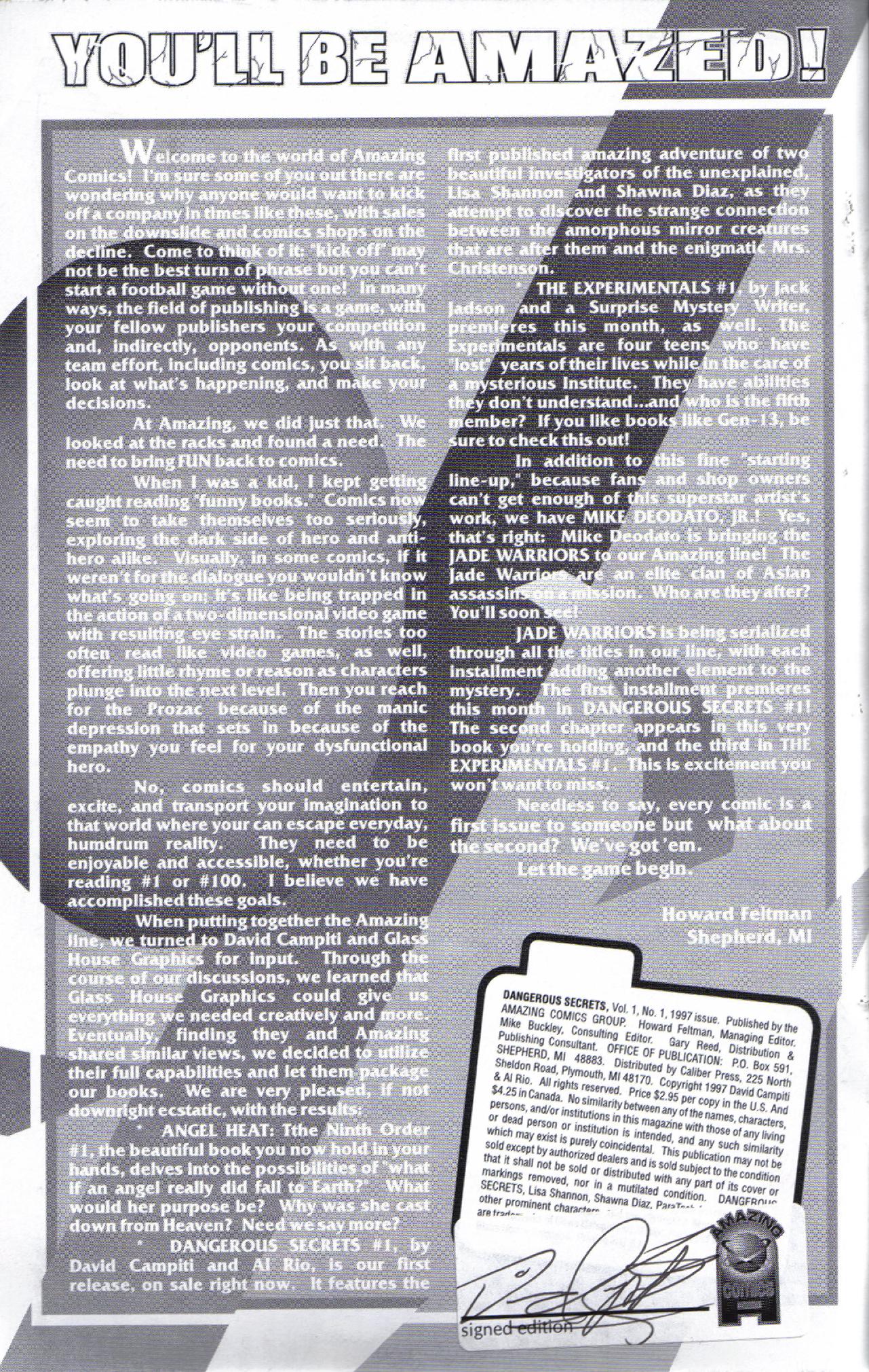 Read online Dangerous Secrets comic -  Issue # Full - 2