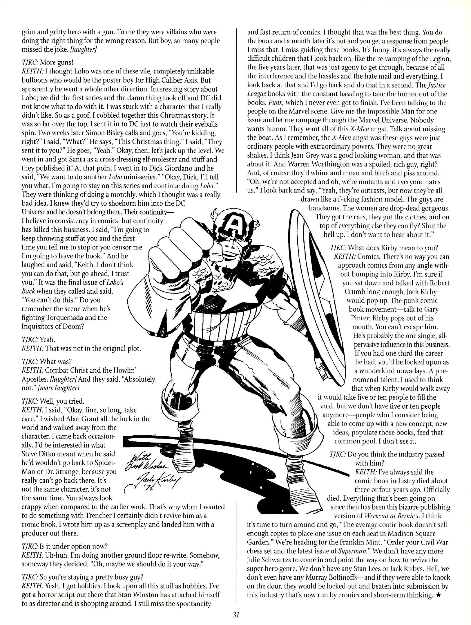 Read online The Jack Kirby Collector comic -  Issue #29 - 31