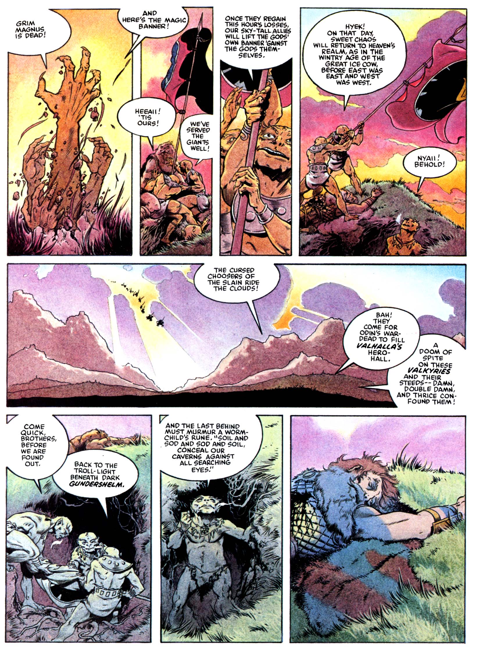 Read online Marvel Graphic Novel comic -  Issue #15 - The Raven Banner - 6