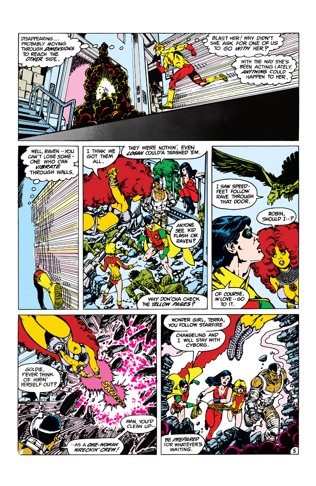 Read online The New Teen Titans (1980) comic -  Issue #39 - 5