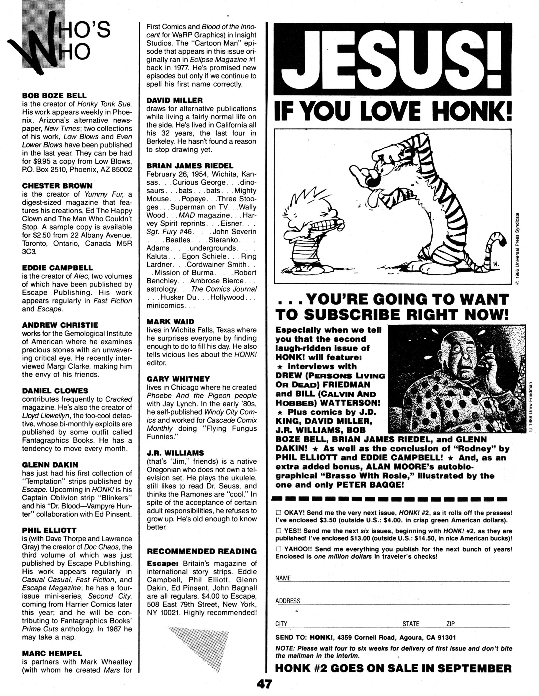 Read online Honk! comic -  Issue #1 - 48