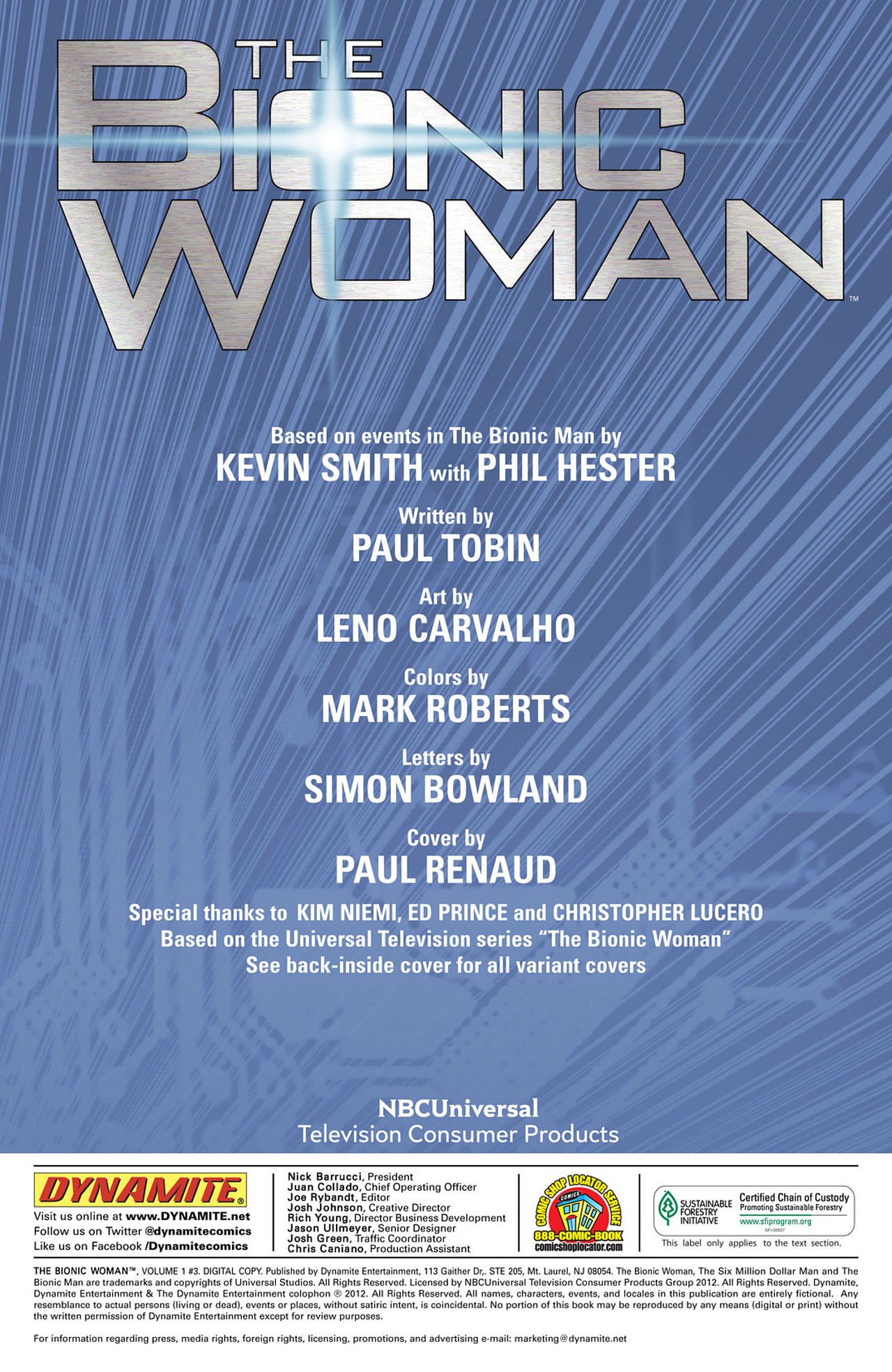 Read online The Bionic Woman comic -  Issue #3 - 2