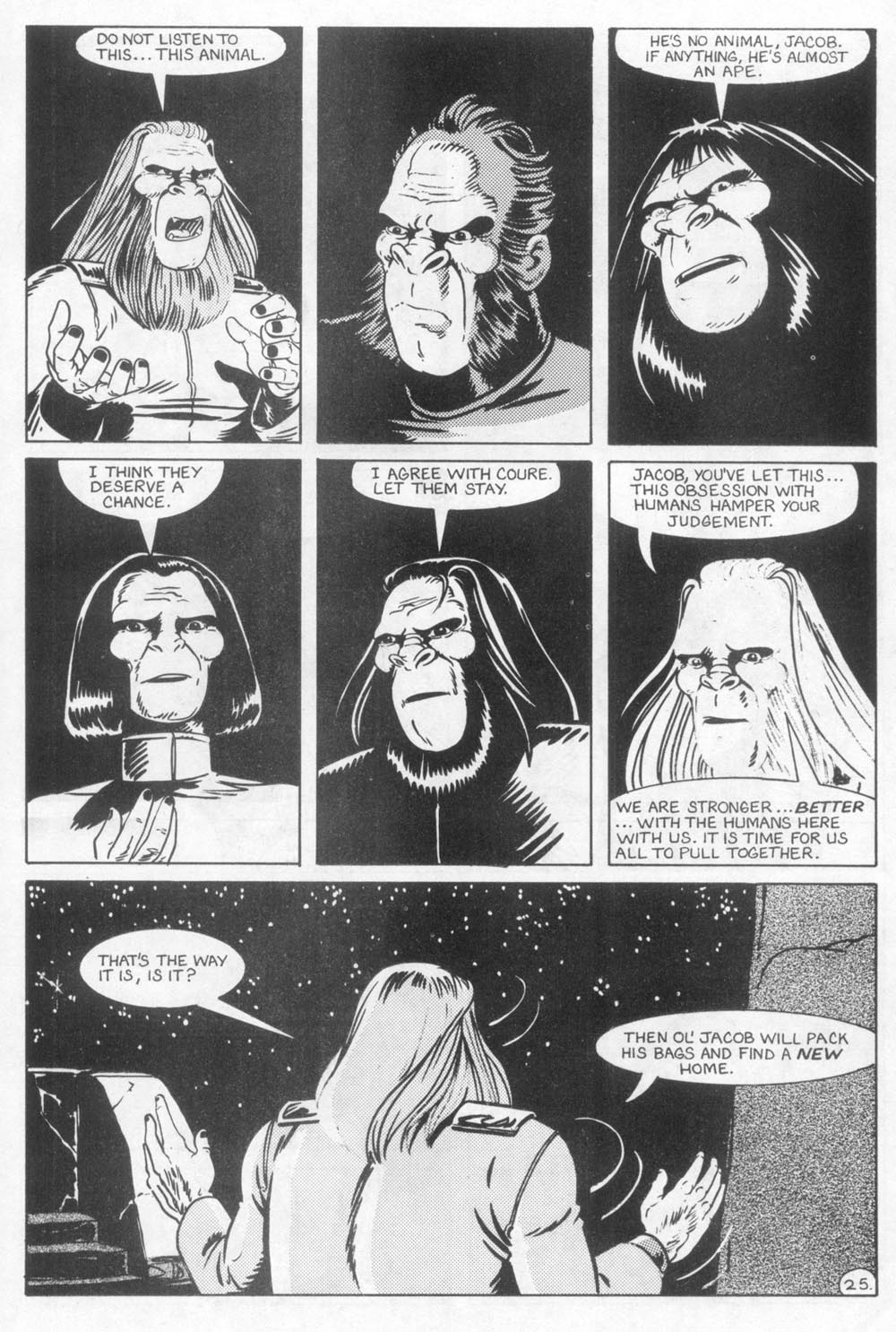 Read online Planet of the Apes (1990) comic -  Issue #24 - 28