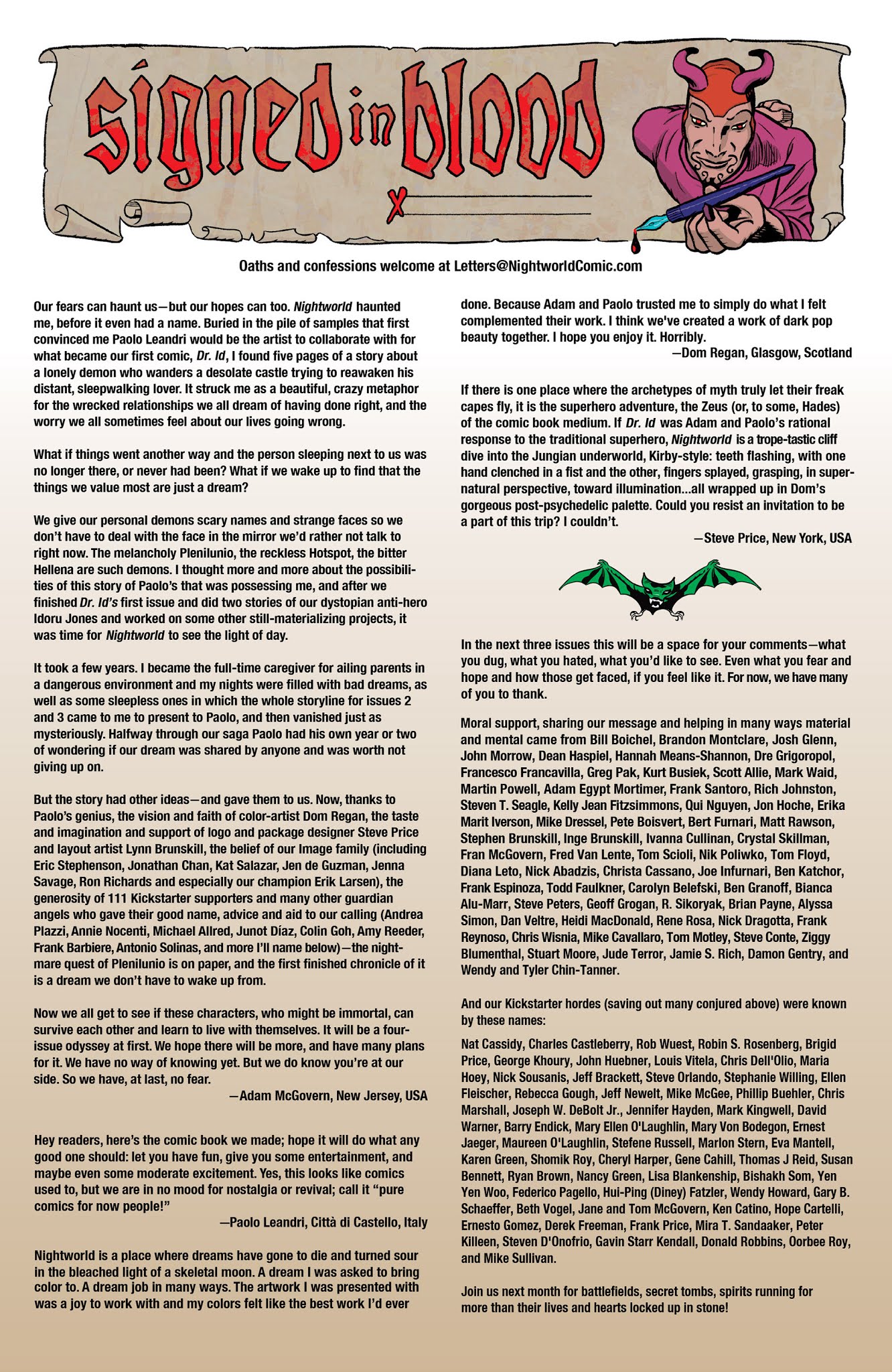 Read online Nightworld comic -  Issue #1 - 22