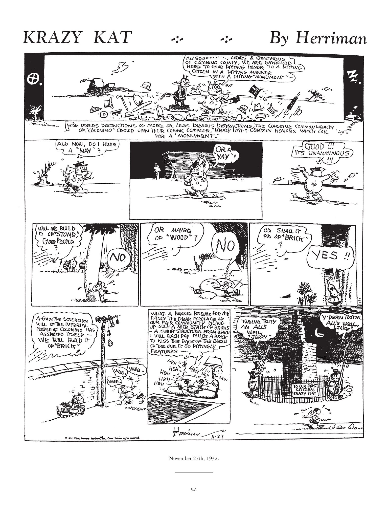 Read online Krazy & Ignatz comic -  Issue # TPB 7 - 89