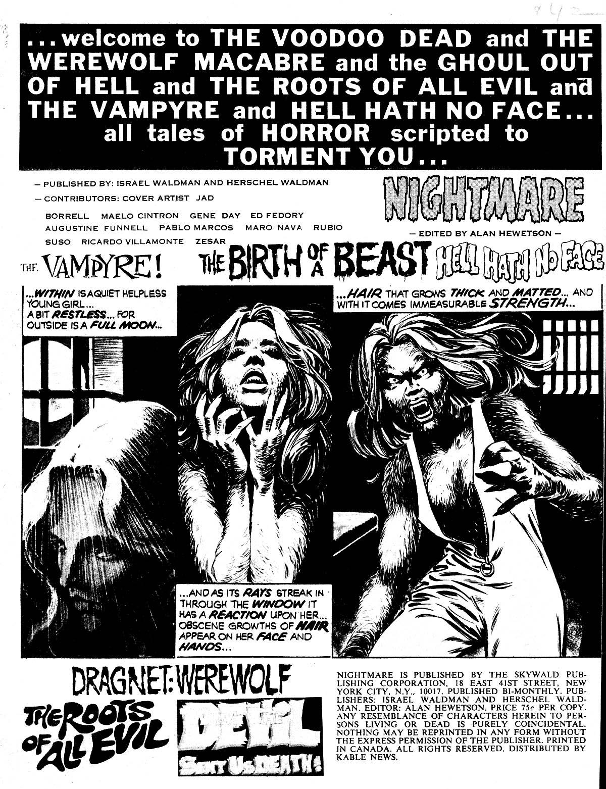 Read online Nightmare (1970) comic -  Issue #16 - 4