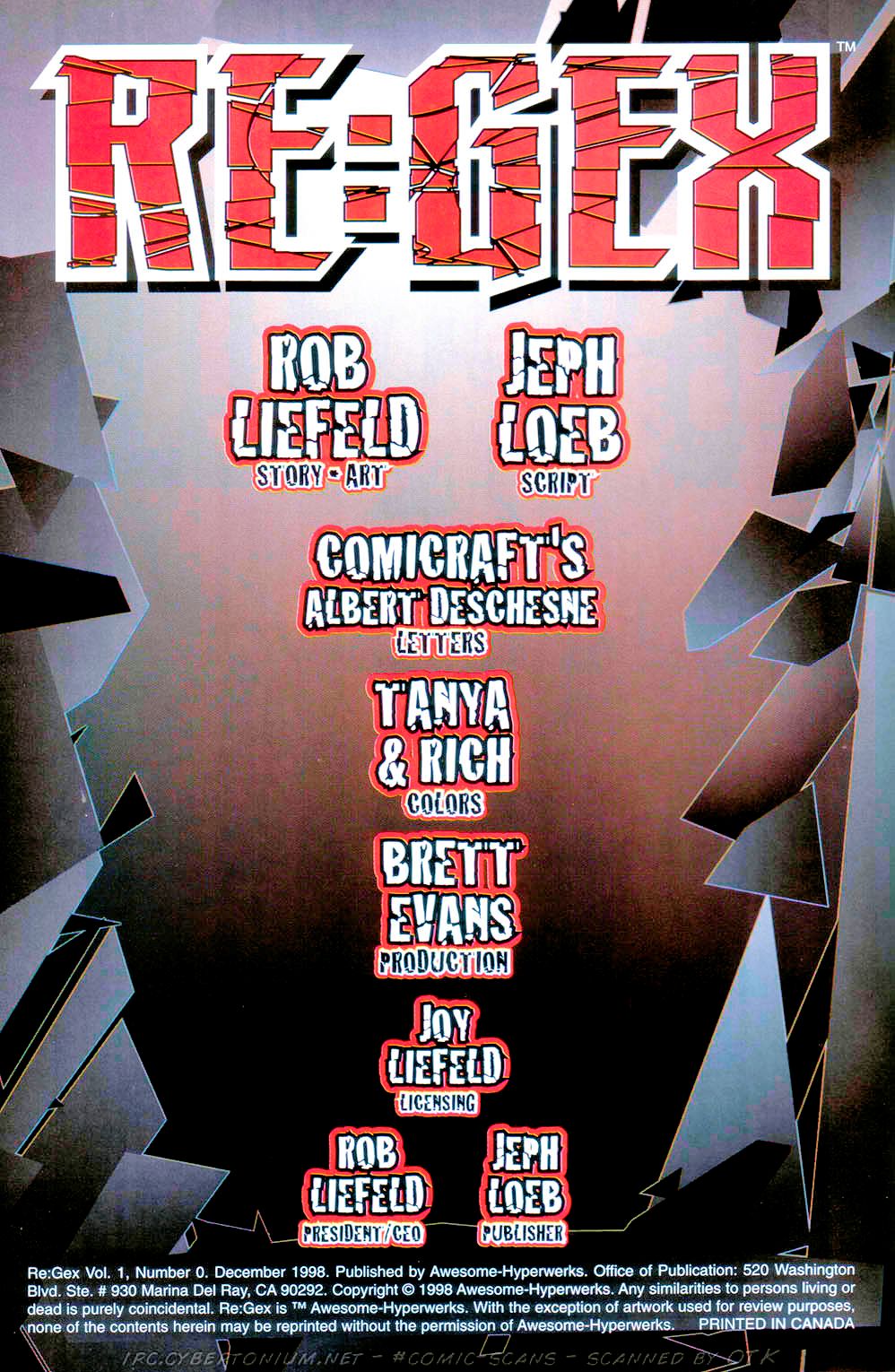 Read online Re:Gex comic -  Issue #0 - 3