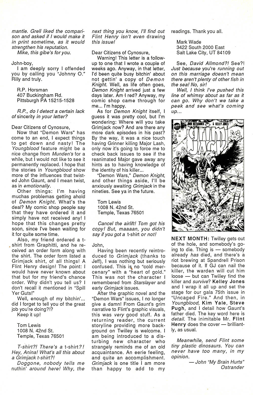 Read online Grimjack comic -  Issue #73 - 34