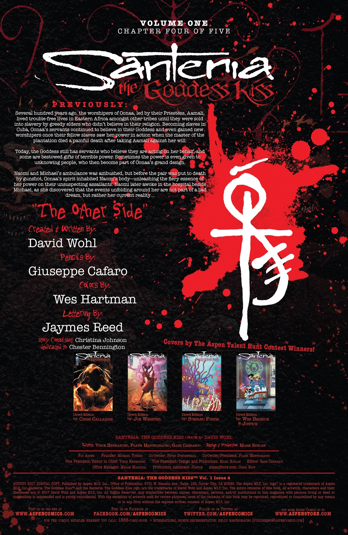 Read online Santeria: The Goddess Kiss comic -  Issue #4 - 5