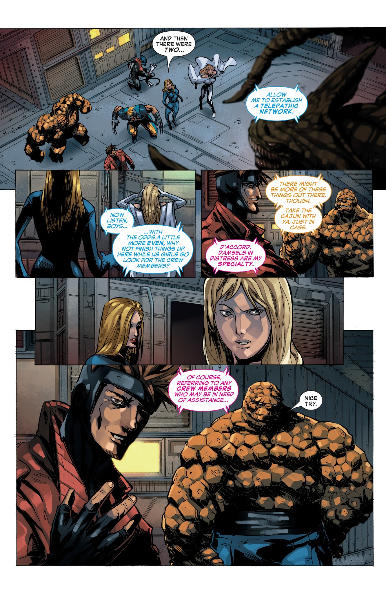 Read online X-Men/Fantastic Four comic -  Issue #2 - 10