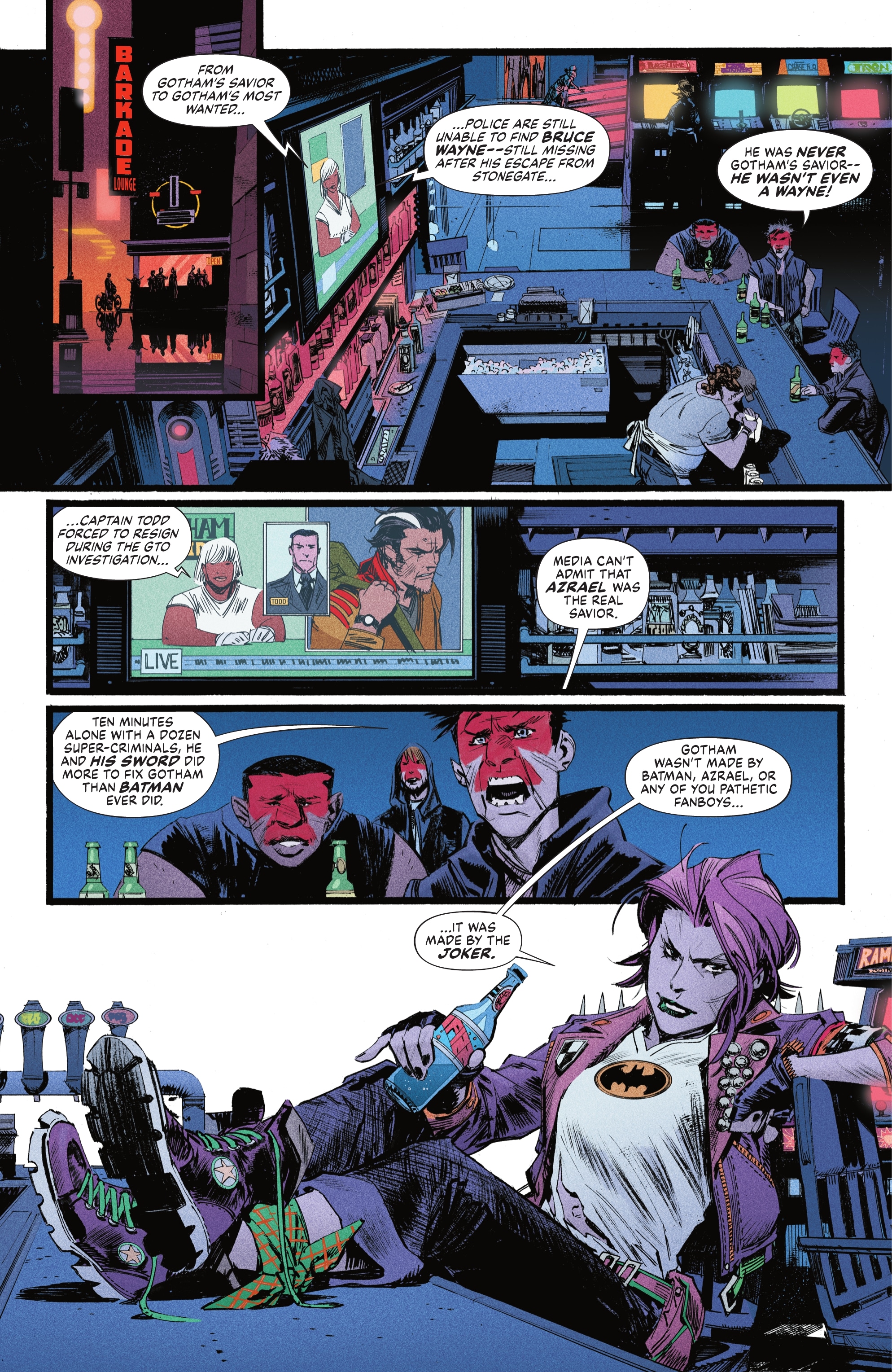 Read online Batman: Beyond the White Knight comic -  Issue #4 - 4