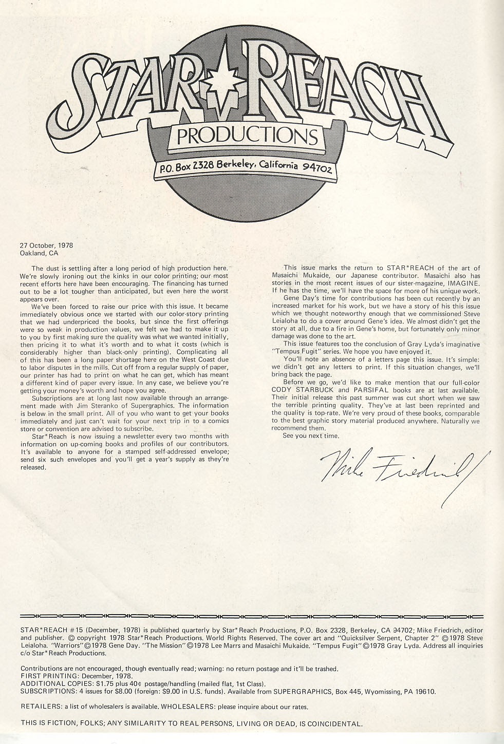 Read online Star*Reach comic -  Issue #15 - 2