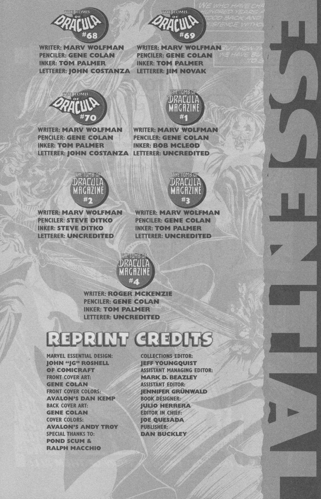 Read online Essential The Tomb of Dracula comic -  Issue # TPB 3 (Part 1) - 3