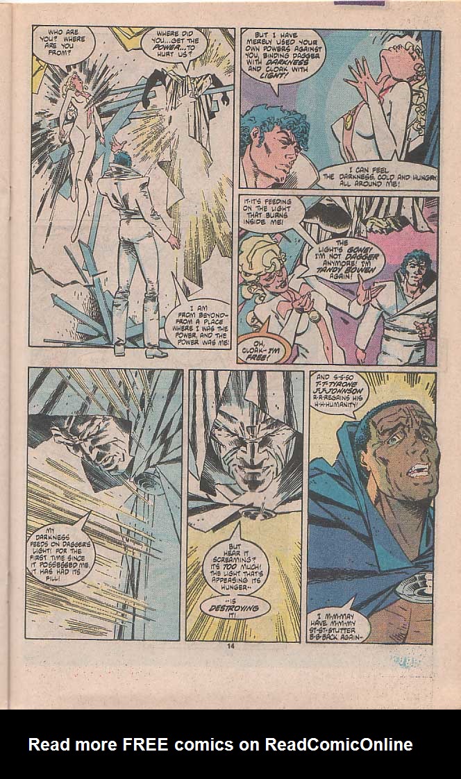 Read online Cloak and Dagger (1985) comic -  Issue #4 - 15