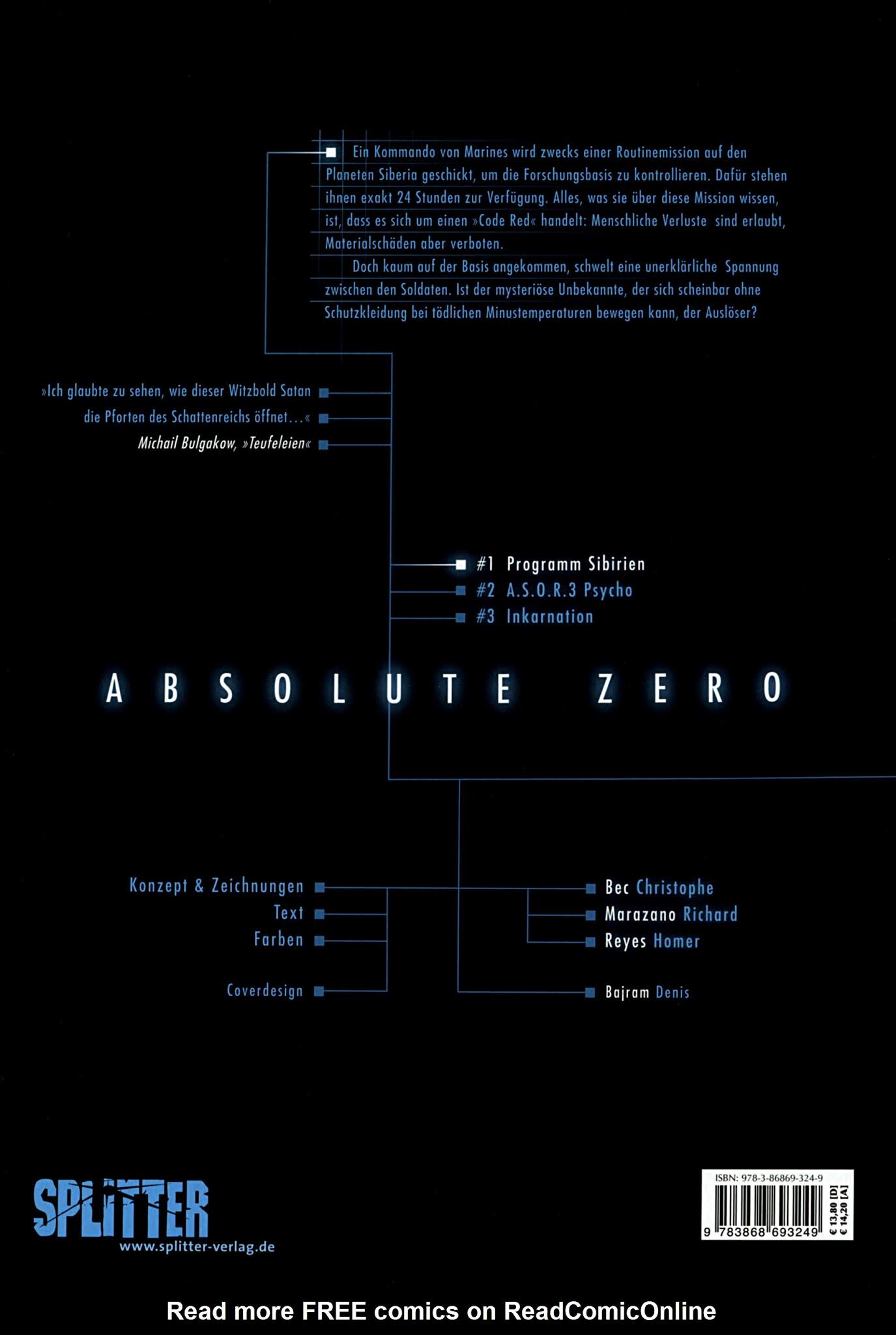 Read online Absolute Zero comic -  Issue #1 - 54
