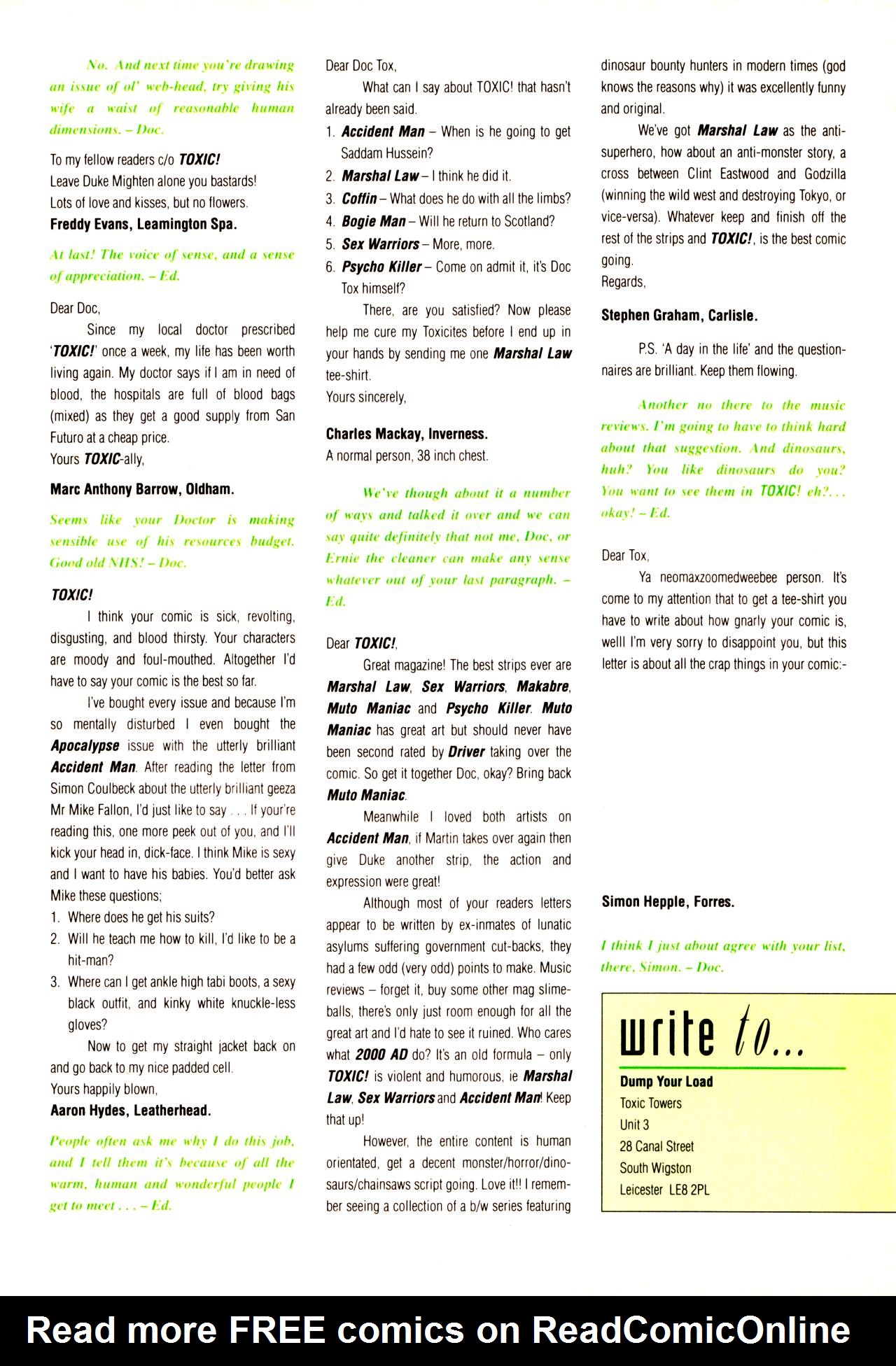 Read online Toxic! comic -  Issue #19 - 34