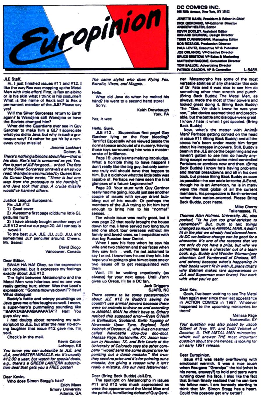 Read online Justice League Europe comic -  Issue #16 - 24