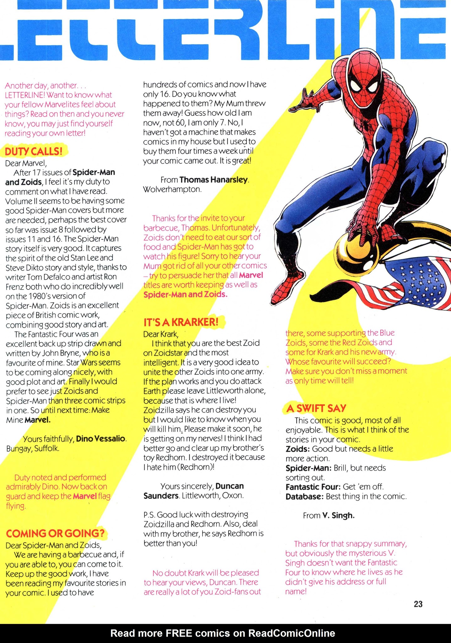 Read online Spider-Man and Zoids comic -  Issue #24 - 23