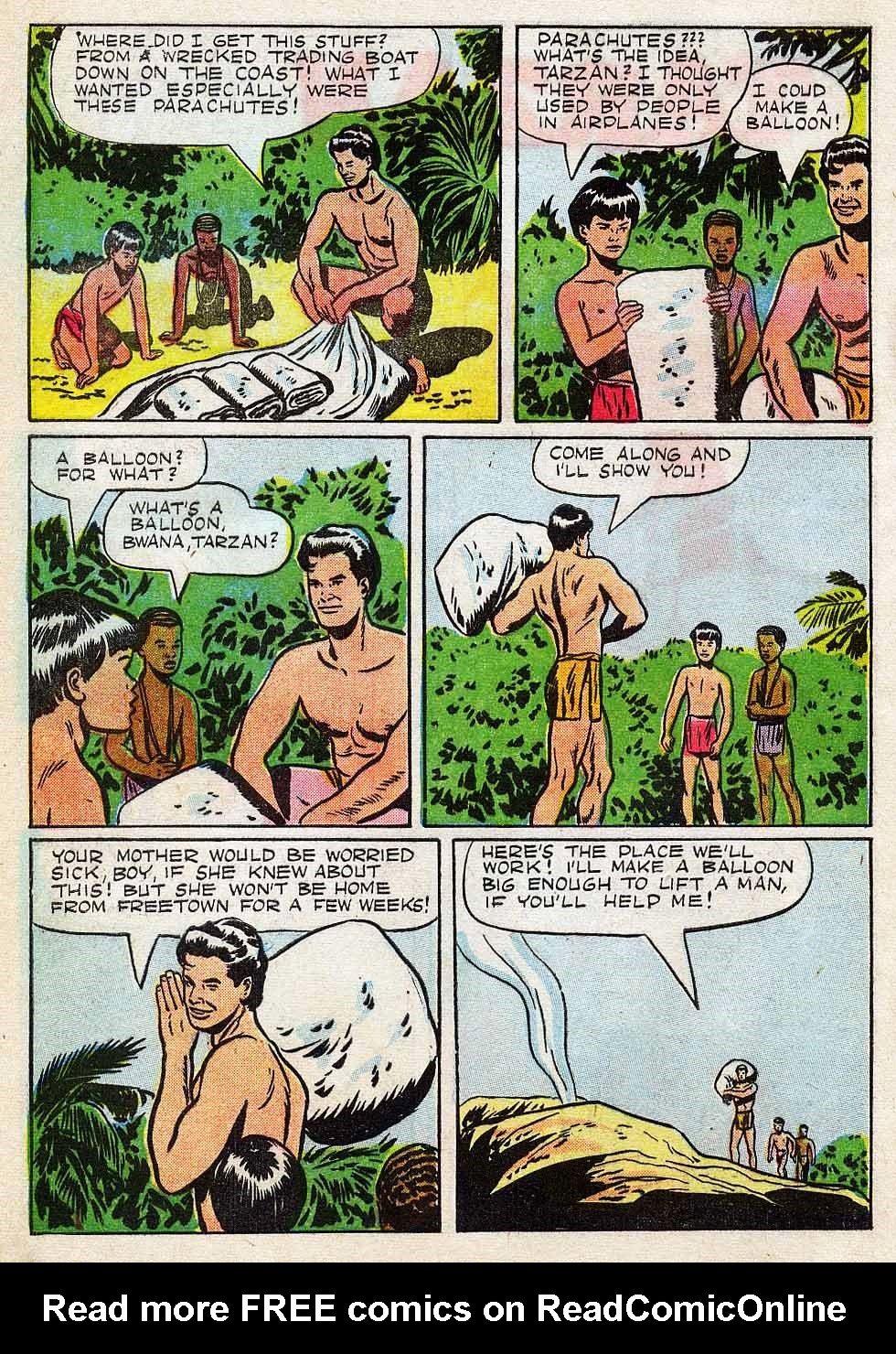 Read online Tarzan (1948) comic -  Issue #7 - 4
