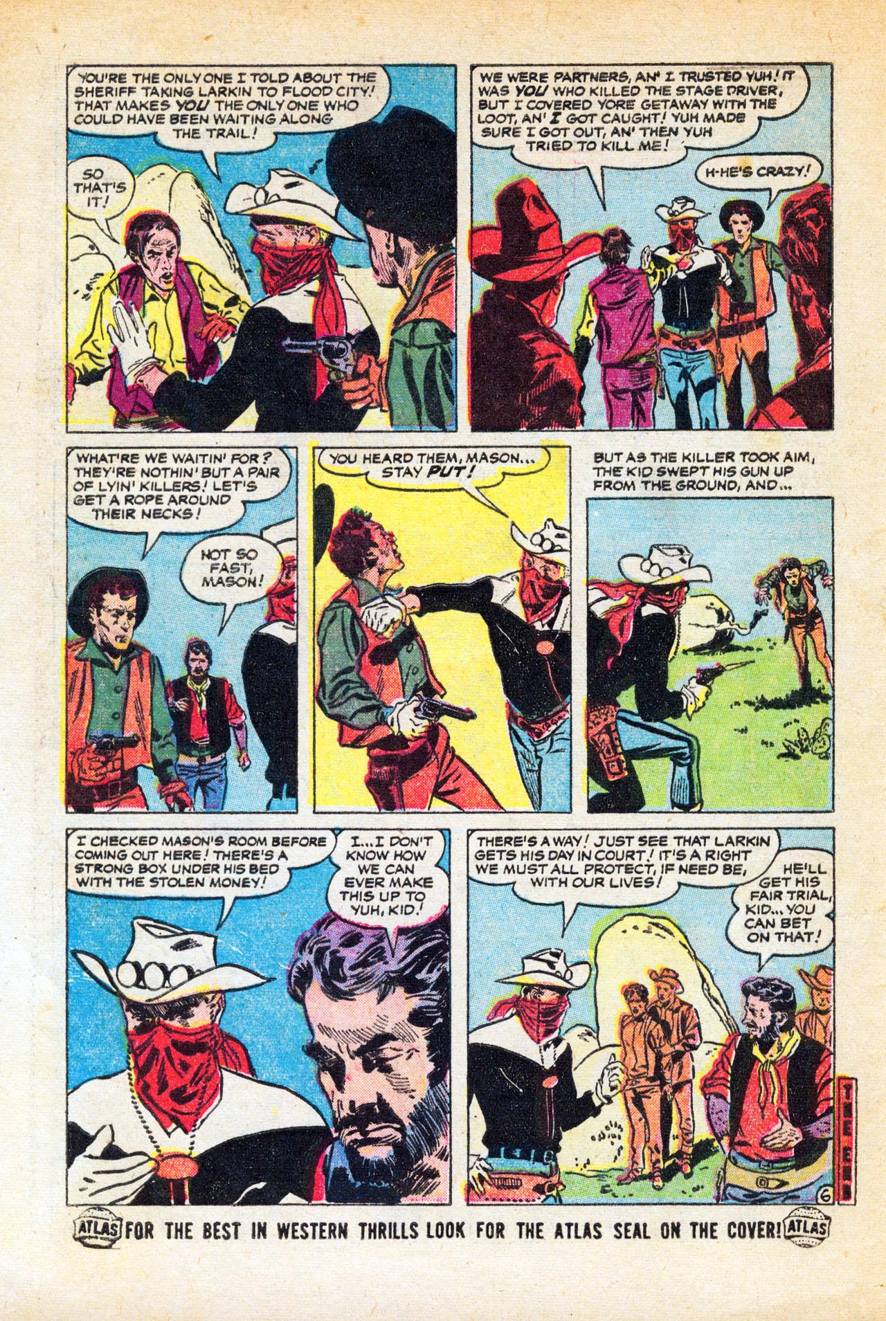 Read online The Outlaw Kid (1954) comic -  Issue #5 - 32
