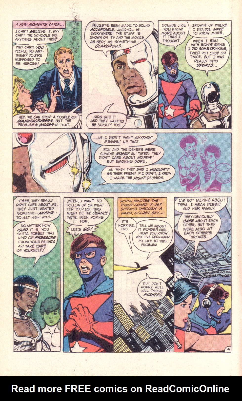 Read online The New Teen Titans (Drug Awareness Specials) comic -  Issue #2 - 16