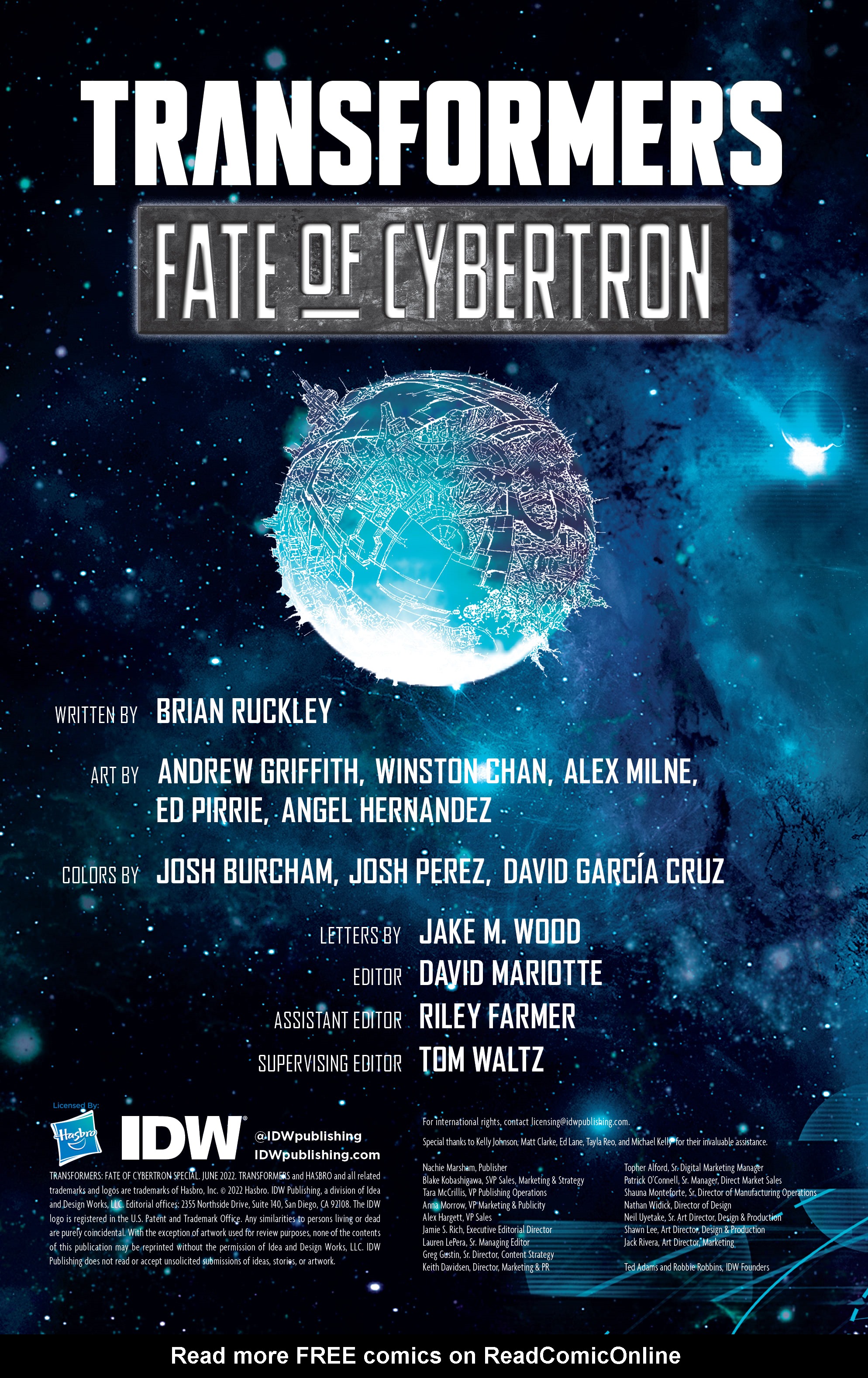 Read online Transformers: Fate of Cybertron comic -  Issue # Full - 2