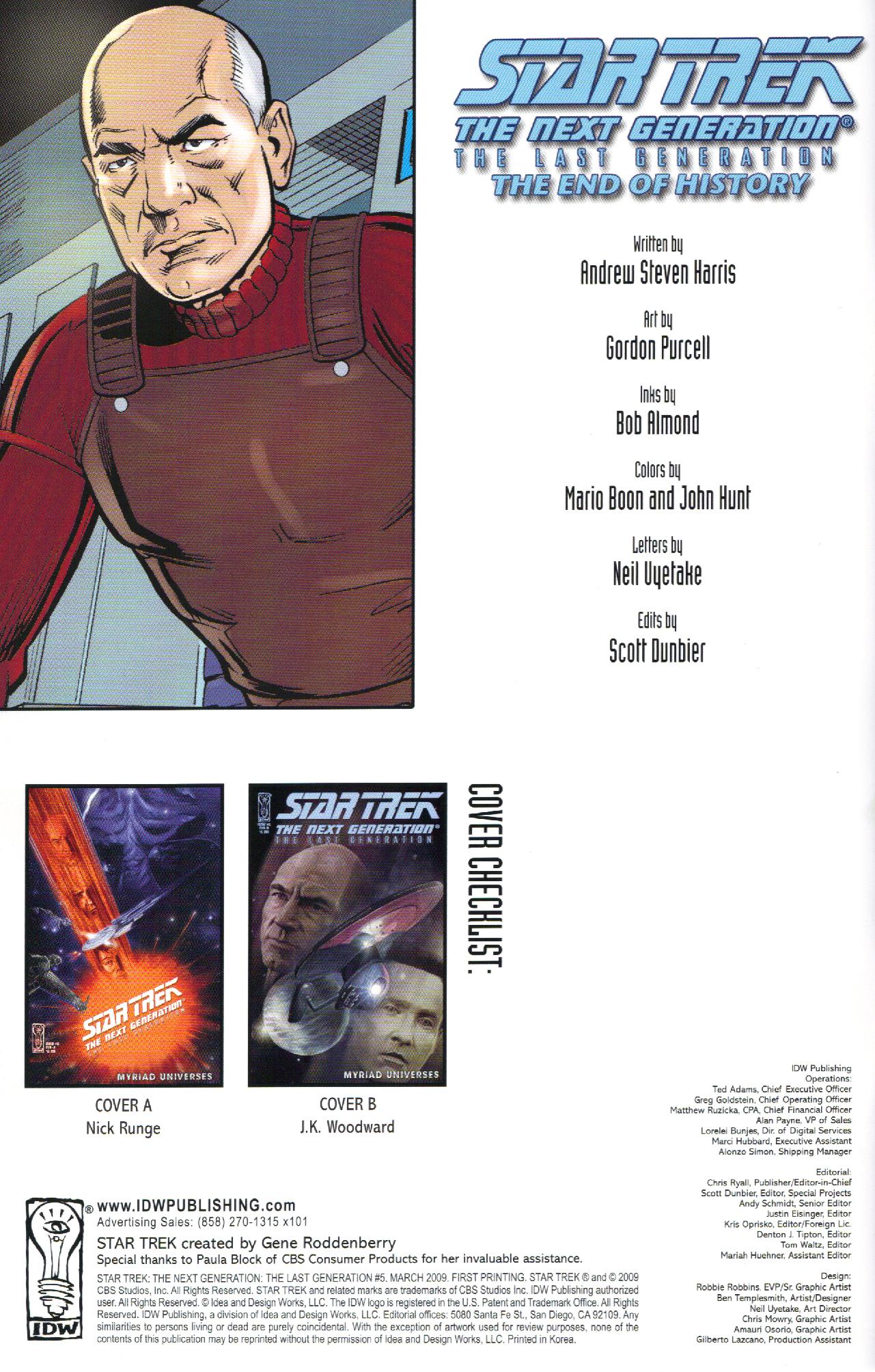Read online Star Trek: The Next Generation: The Last Generation comic -  Issue #5 - 2