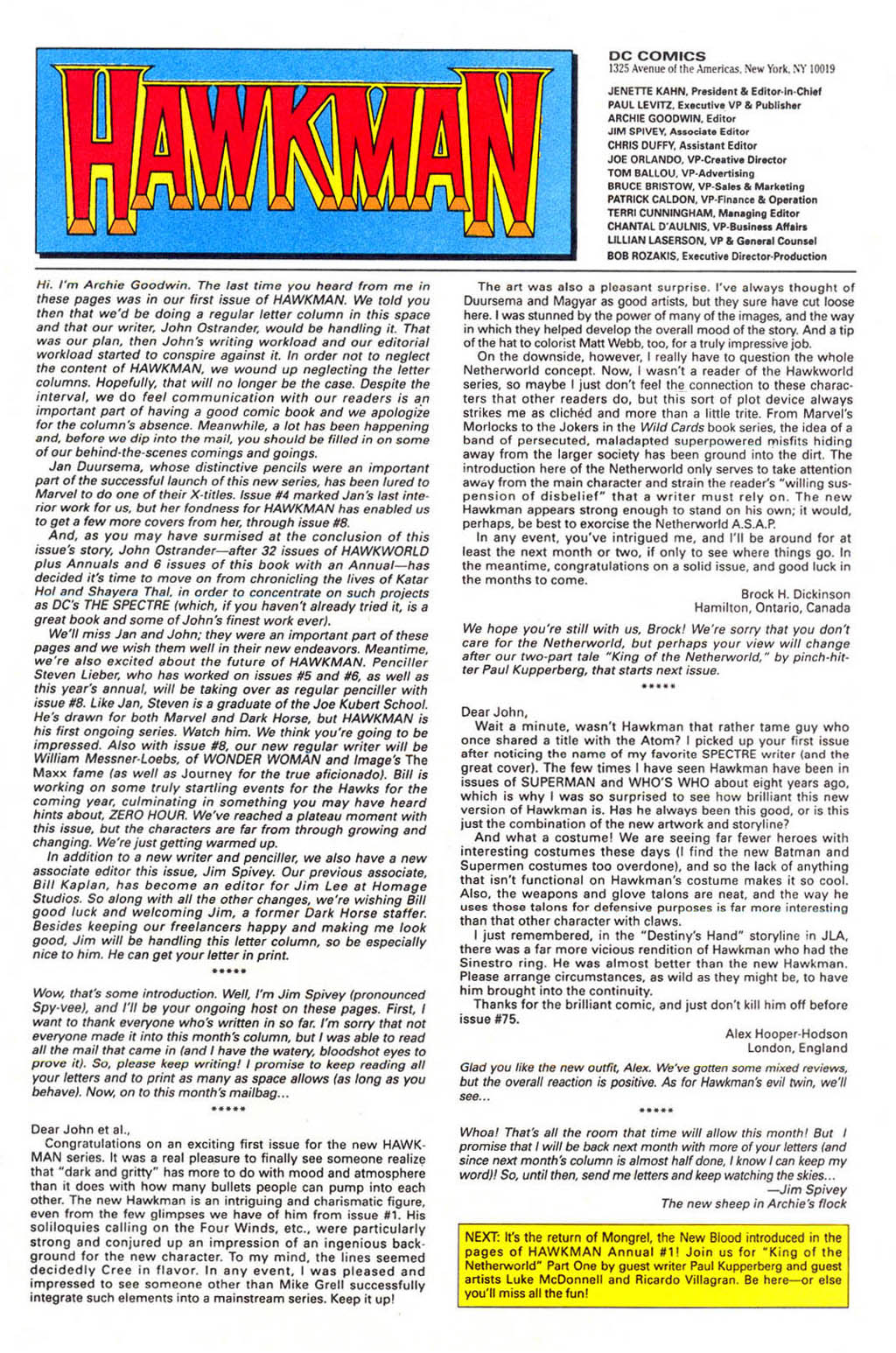 Read online Hawkman (1993) comic -  Issue #6 - 26