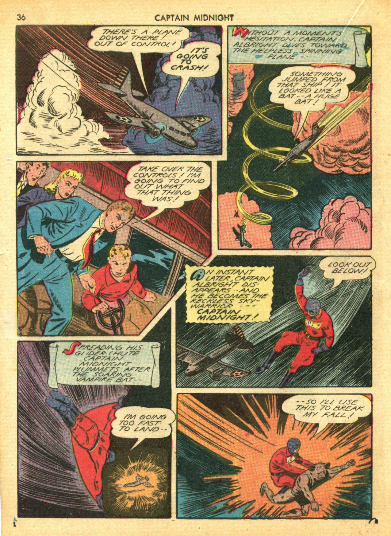 Read online Captain Midnight (1942) comic -  Issue #5 - 36