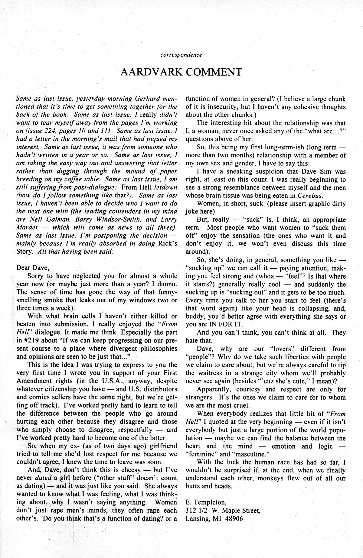 Read online Cerebus comic -  Issue #223 - 23
