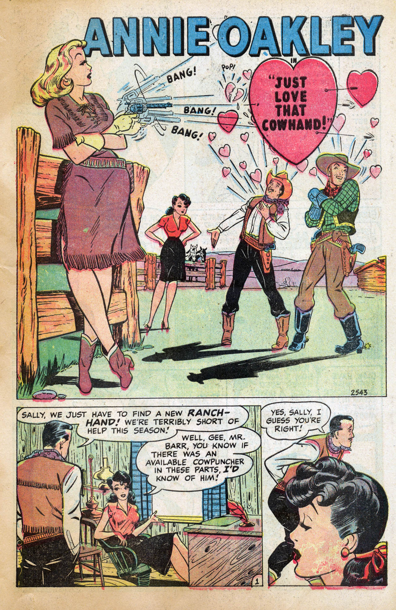 Read online Annie Oakley comic -  Issue #1 - 3