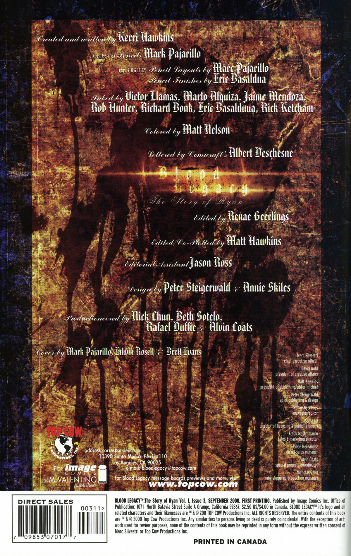 Read online Blood Legacy:  The Story of Ryan comic -  Issue #3 - 2