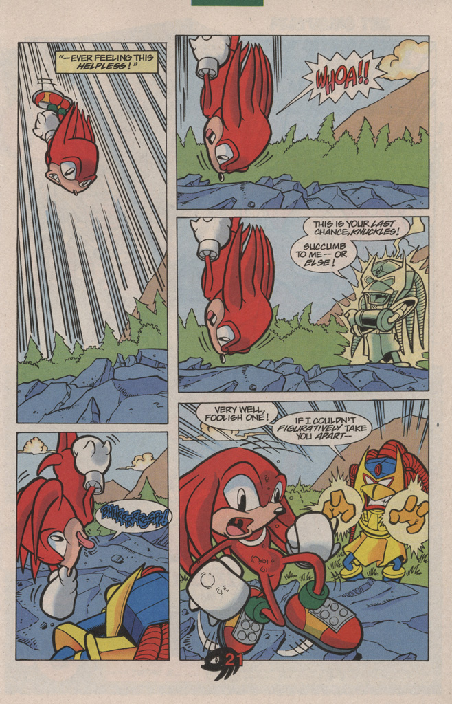 Read online Knuckles the Echidna comic -  Issue #8 - 29