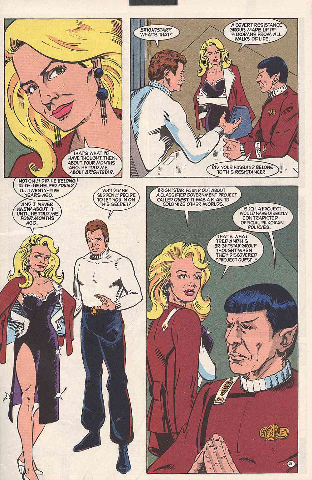 Read online Star Trek (1989) comic -  Issue #26 - 5