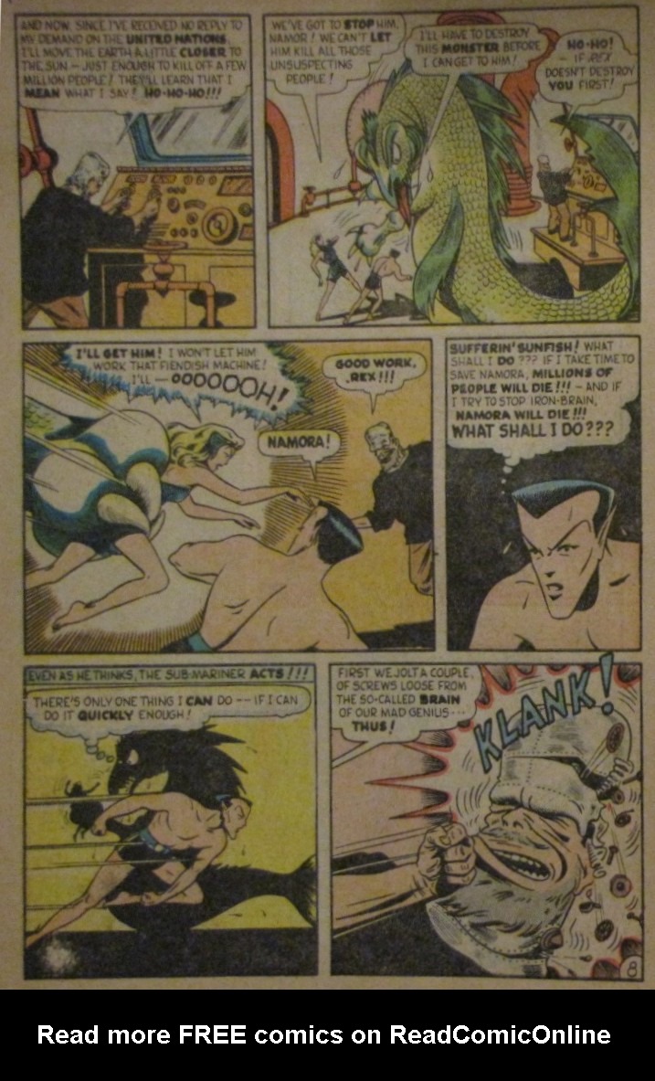 Read online Sub-Mariner Comics comic -  Issue #30 - 10