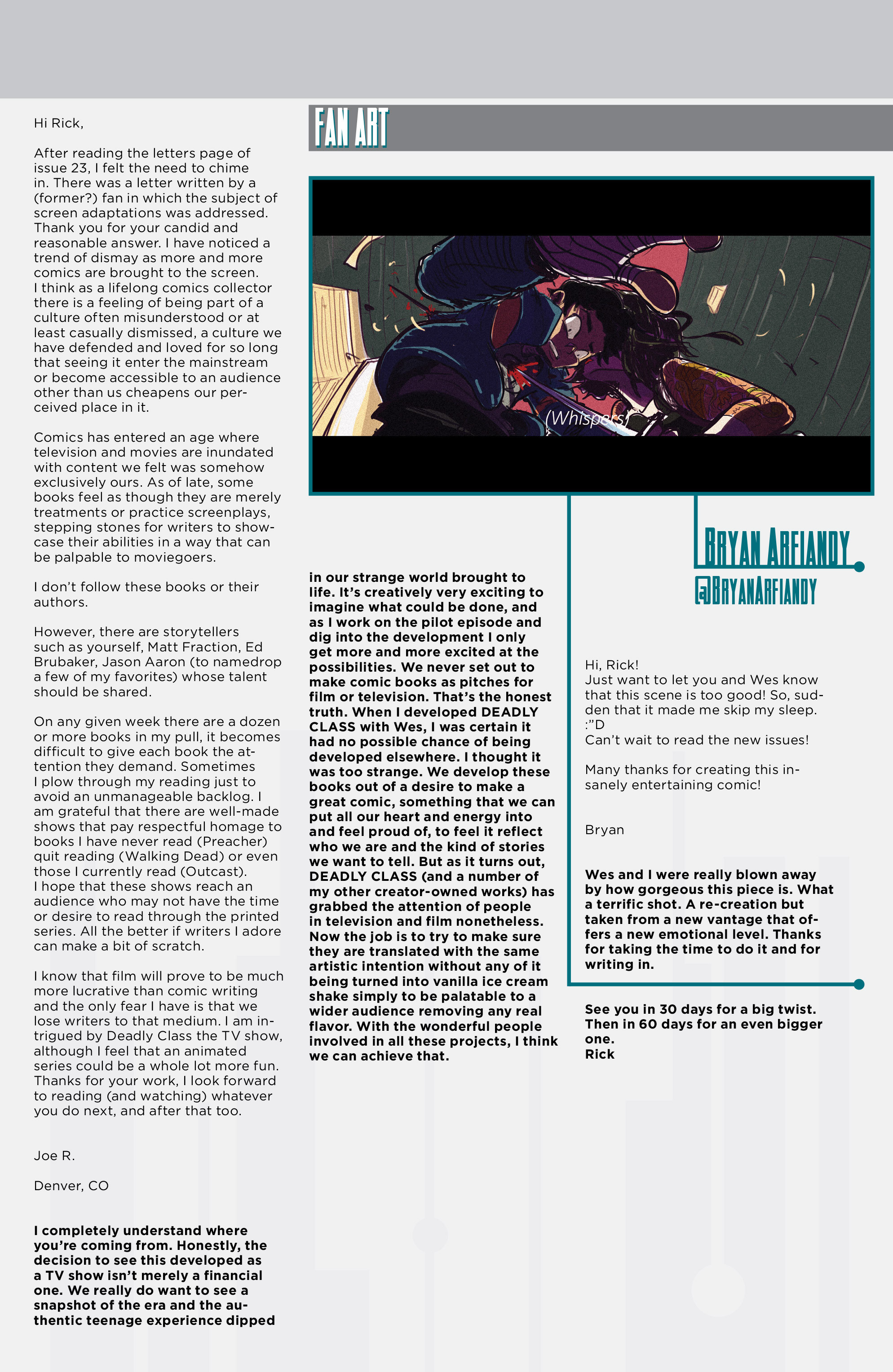 Read online Deadly Class comic -  Issue #24 - 26