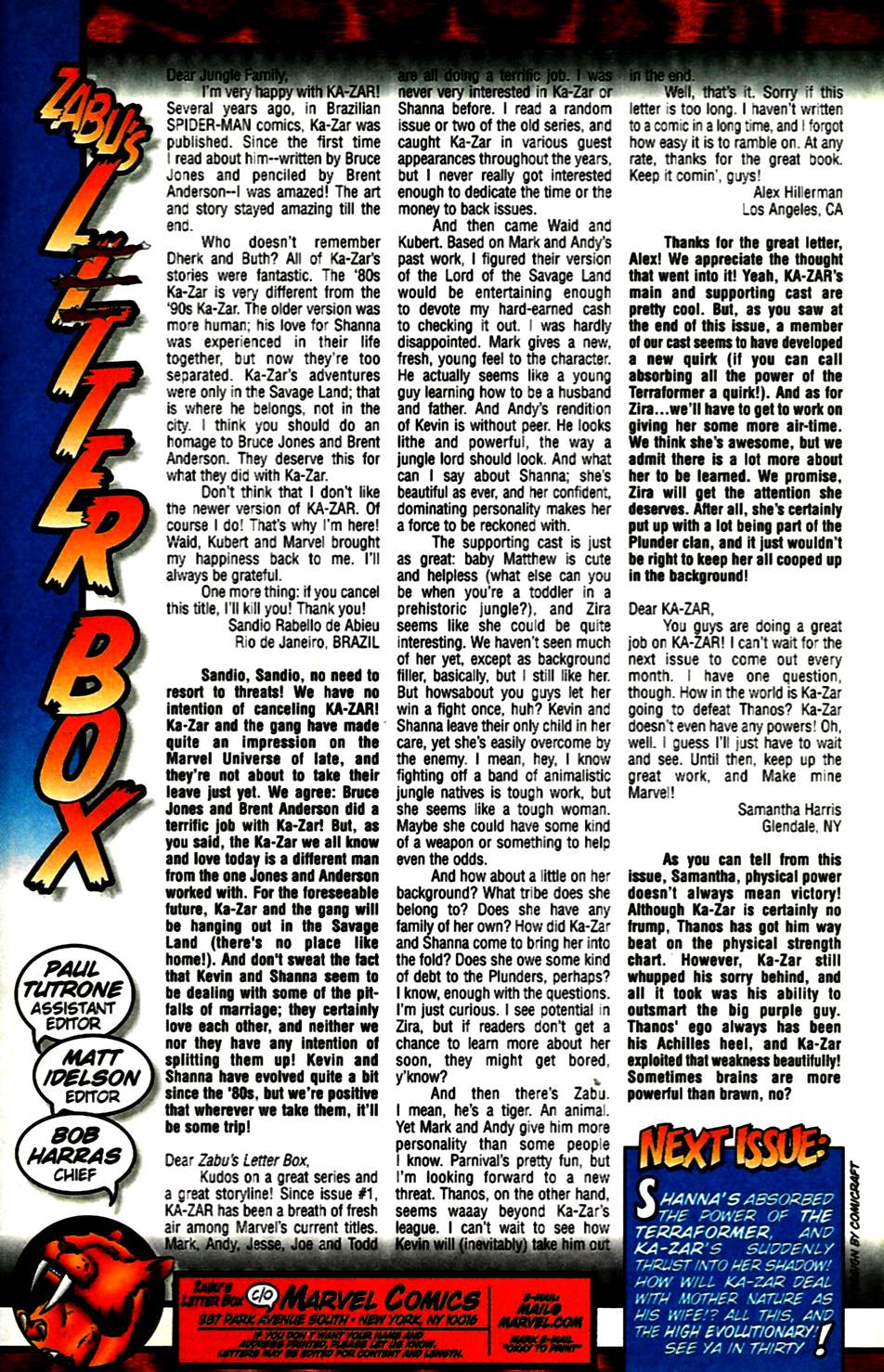 Read online Ka-Zar (1997) comic -  Issue #11 - 24