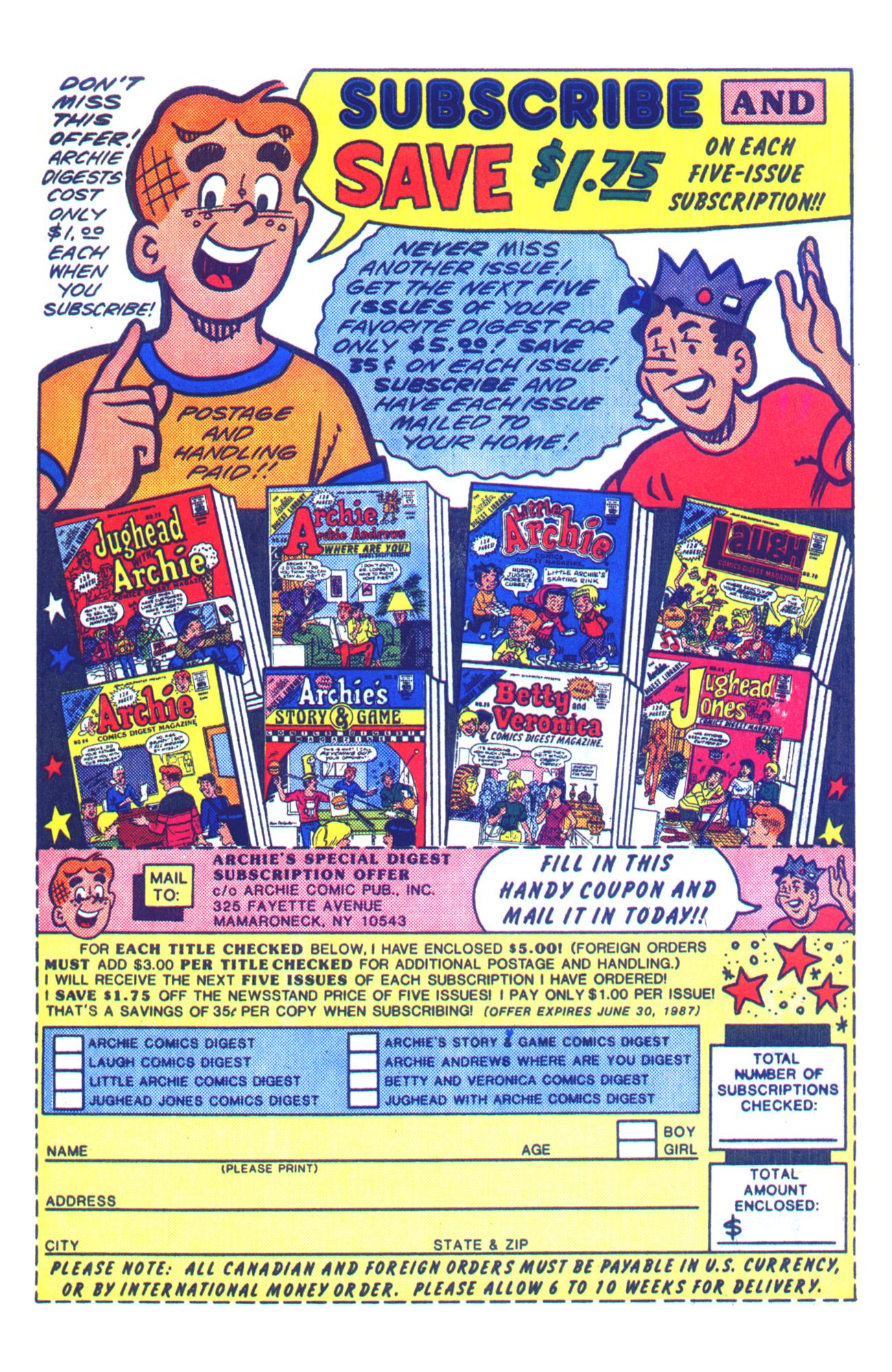 Read online Archie Giant Series Magazine comic -  Issue #569 - 34