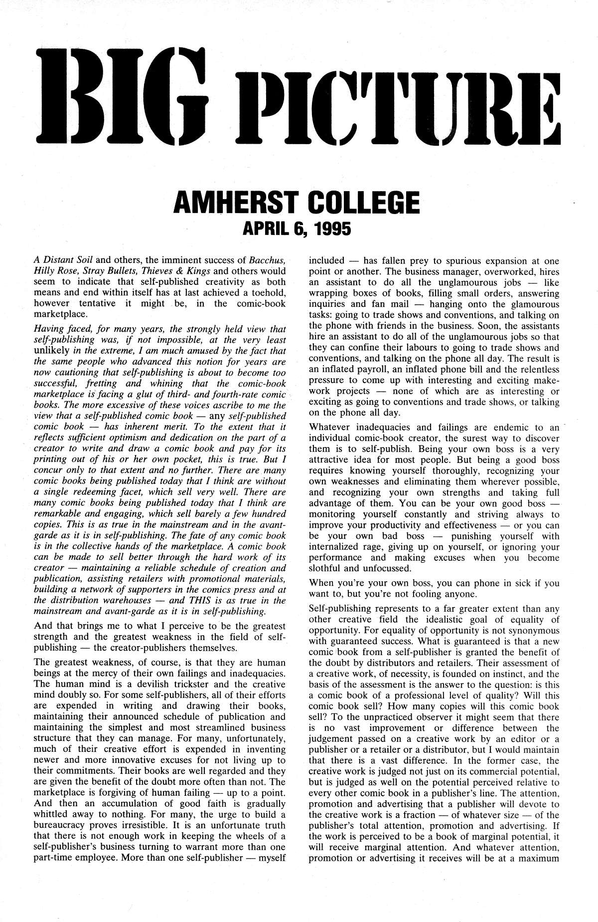 Read online Cerebus comic -  Issue #195 - 3