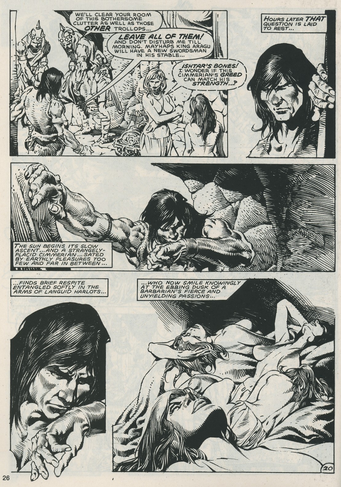 Read online The Savage Sword Of Conan comic -  Issue #121 - 26