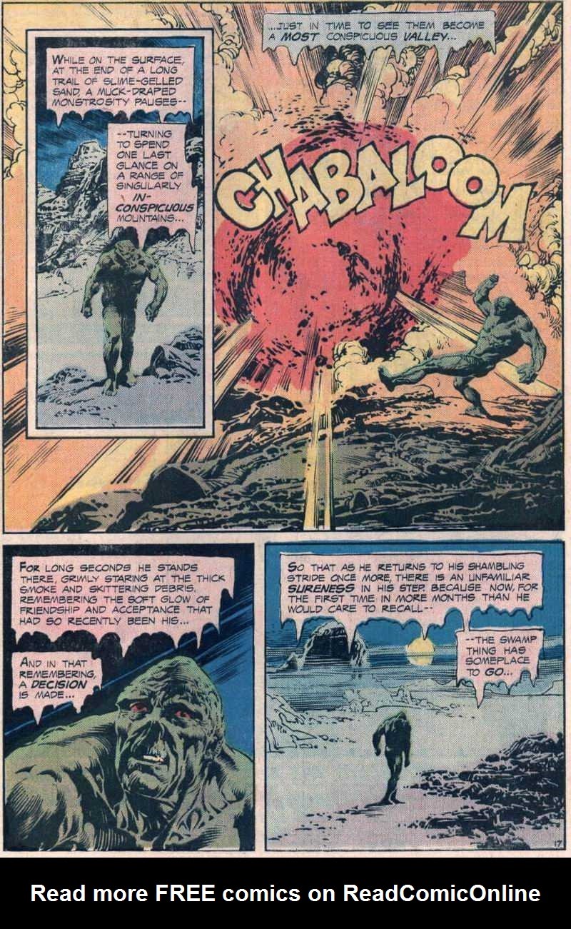 Read online Swamp Thing (1972) comic -  Issue #22 - 18