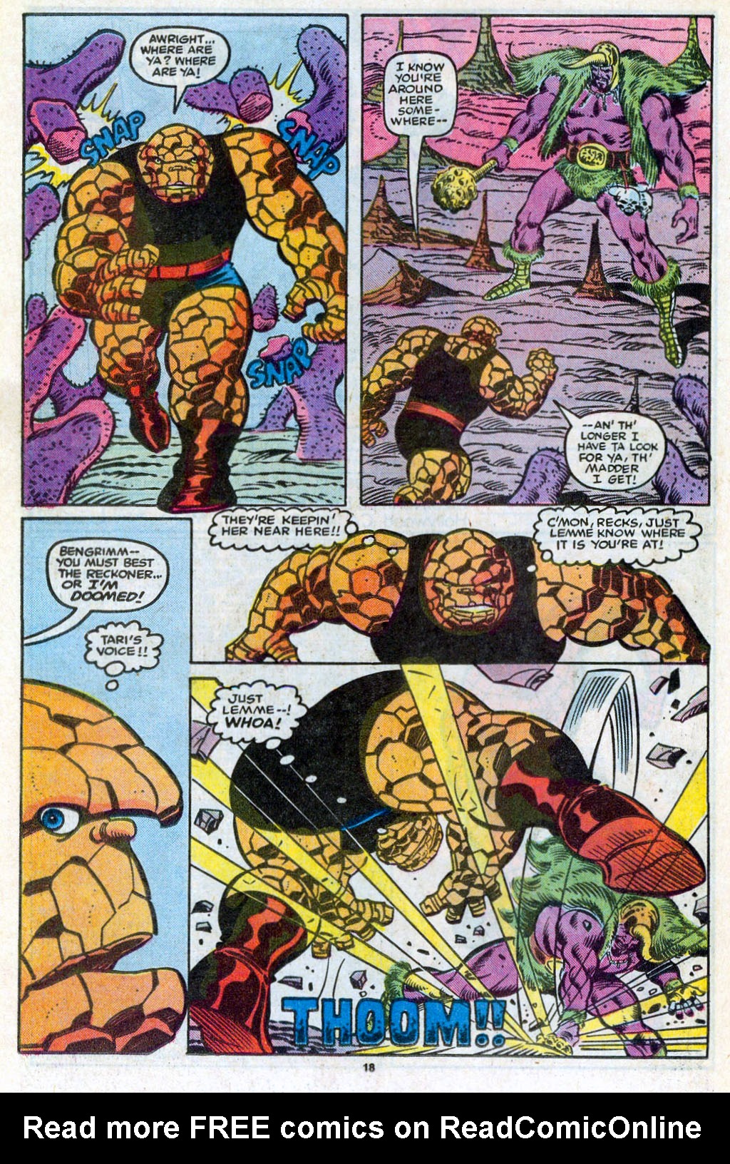 Read online The Thing comic -  Issue #17 - 19