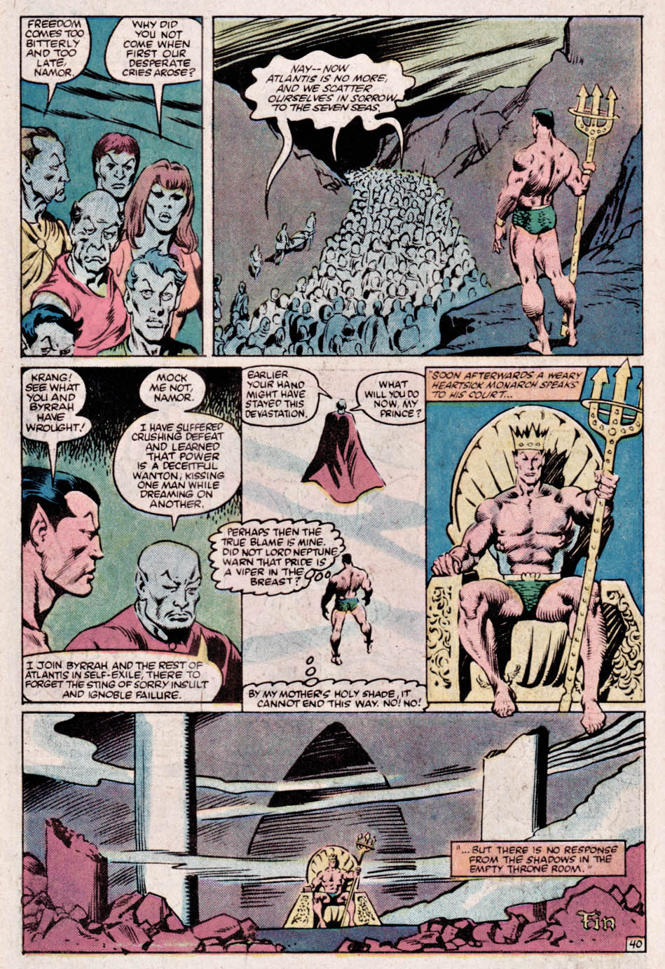 What If? (1977) issue 41 - The Sub-mariner had saved Atlantis from its destiny - Page 40
