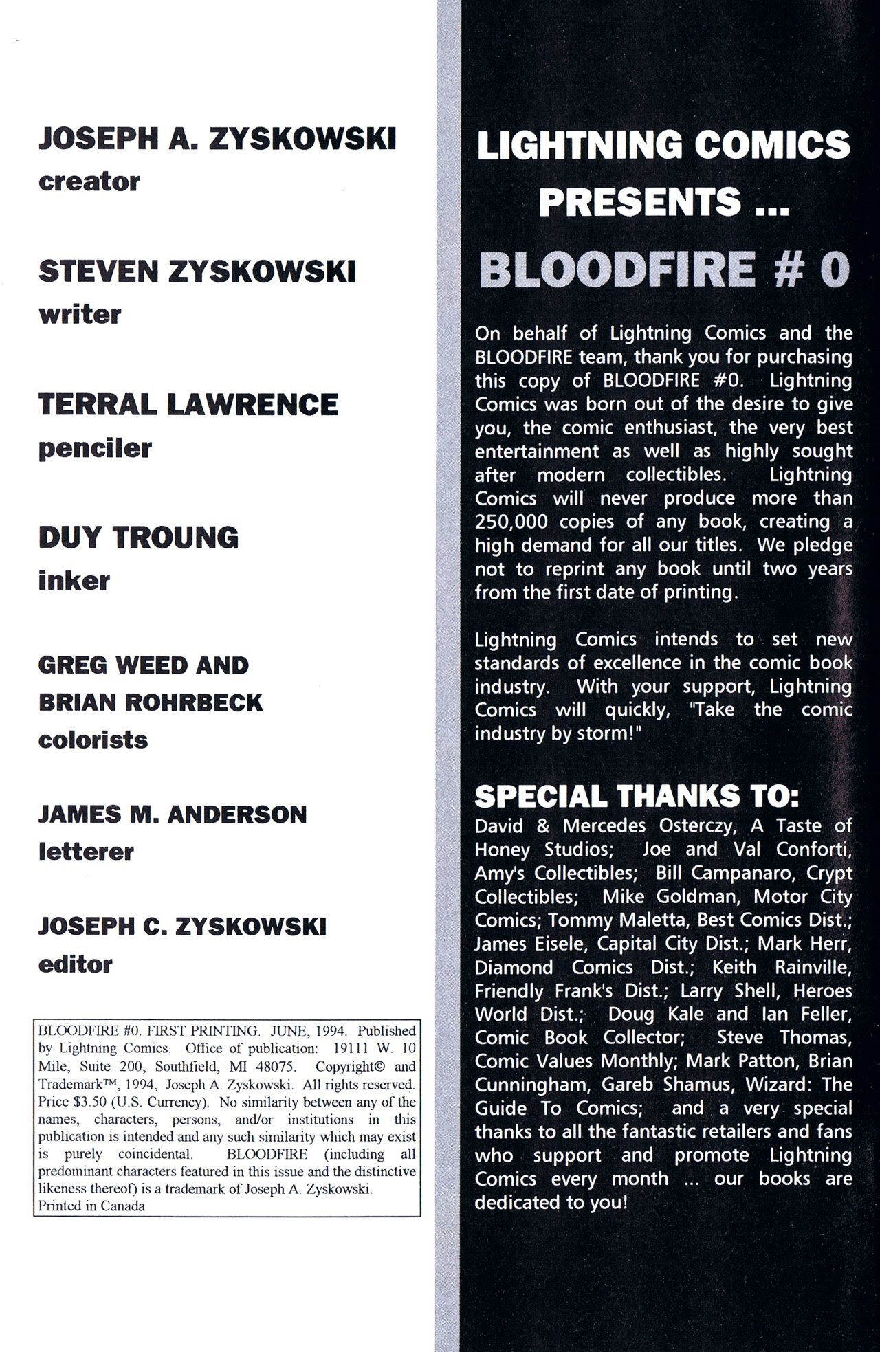 Read online Bloodfire comic -  Issue #0 - 3
