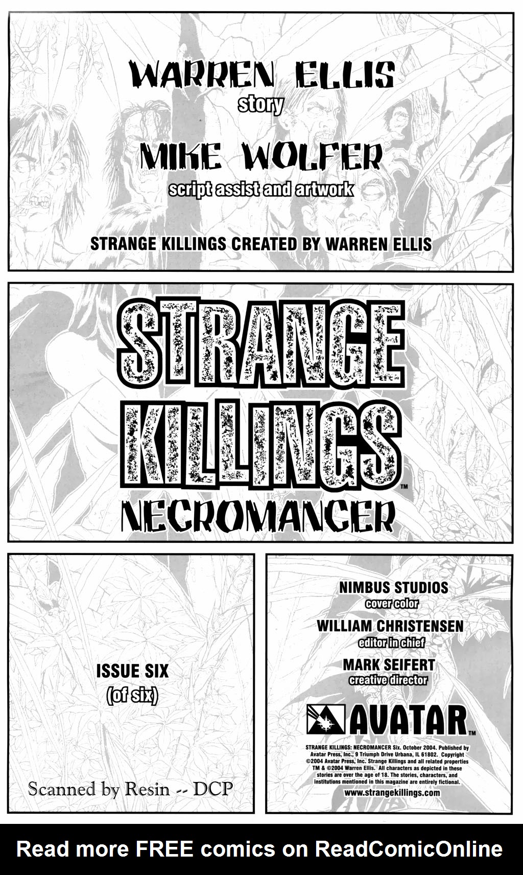 Read online Strange Killings: Necromancer comic -  Issue #6 - 2