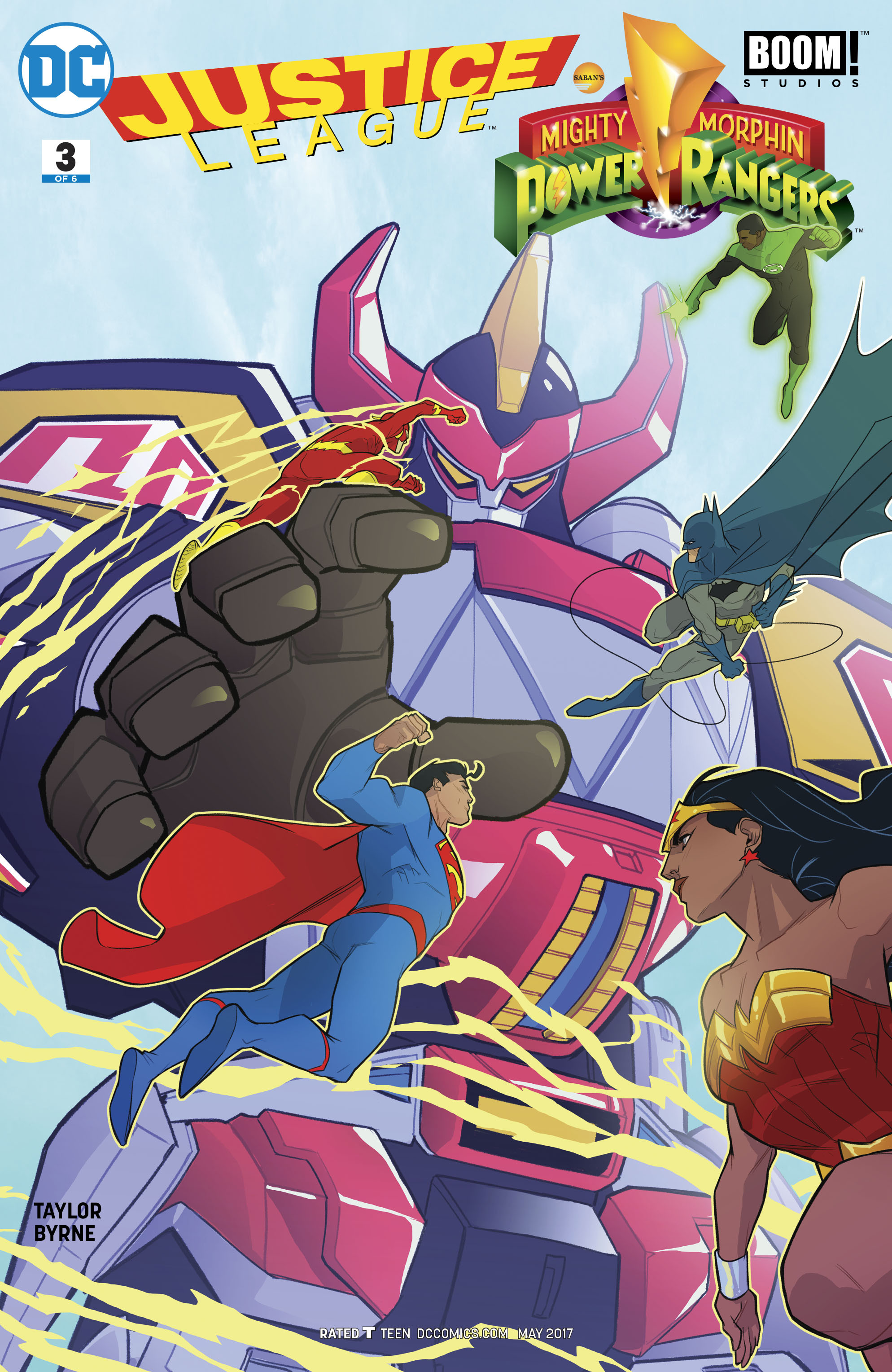 Read online Justice League/Mighty Morphin' Power Rangers comic -  Issue #3 - 1