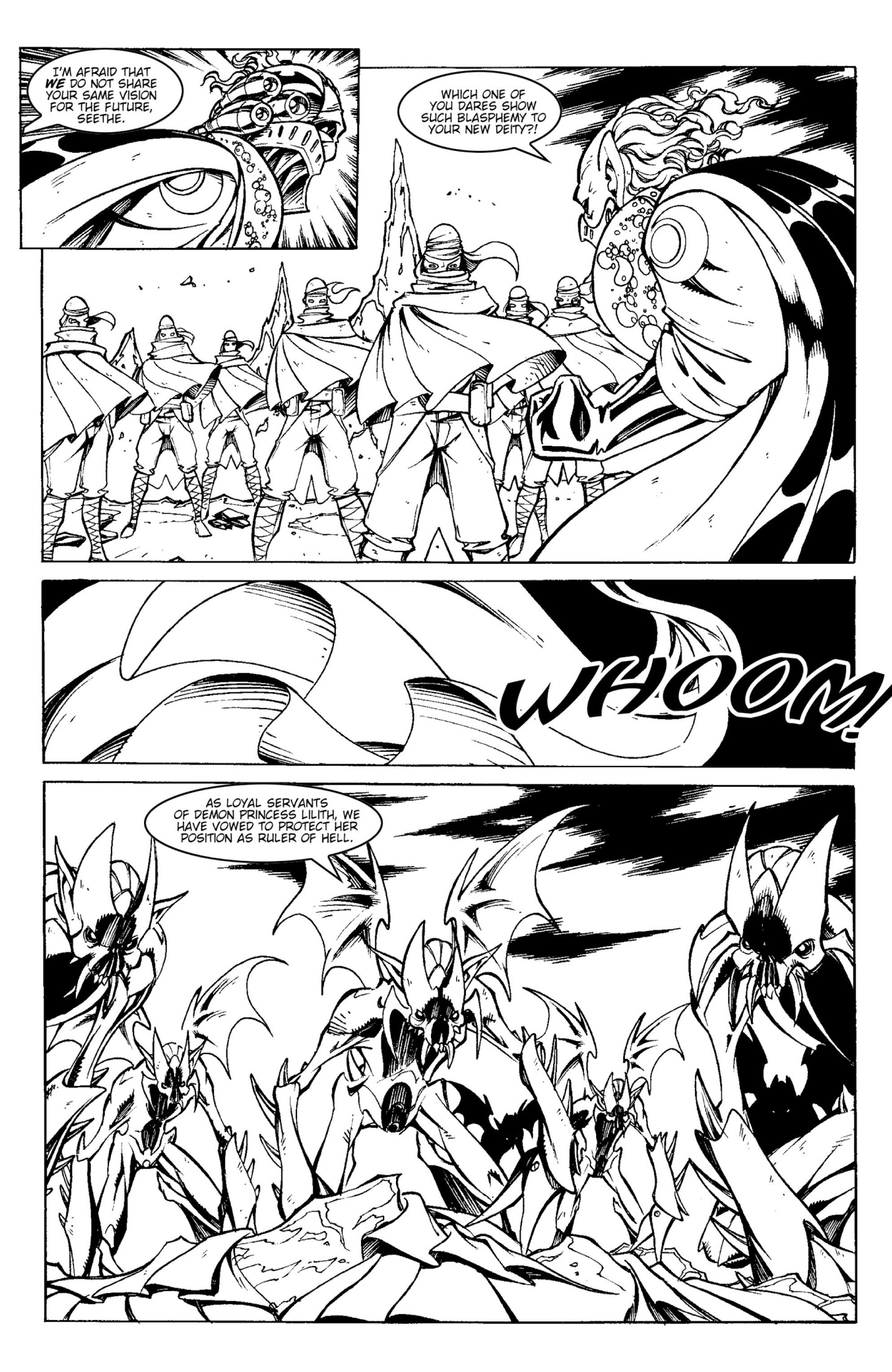 Read online Warrior Nun Areala: Armor of God comic -  Issue # TPB - 106