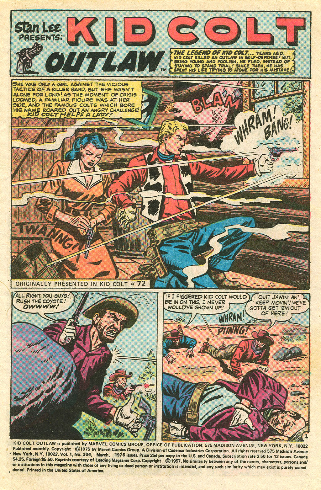 Read online Kid Colt Outlaw comic -  Issue #204 - 3